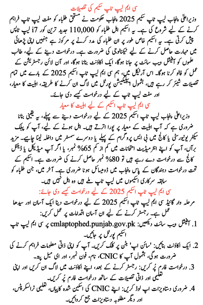 Login CM Laptop Scheme 2025