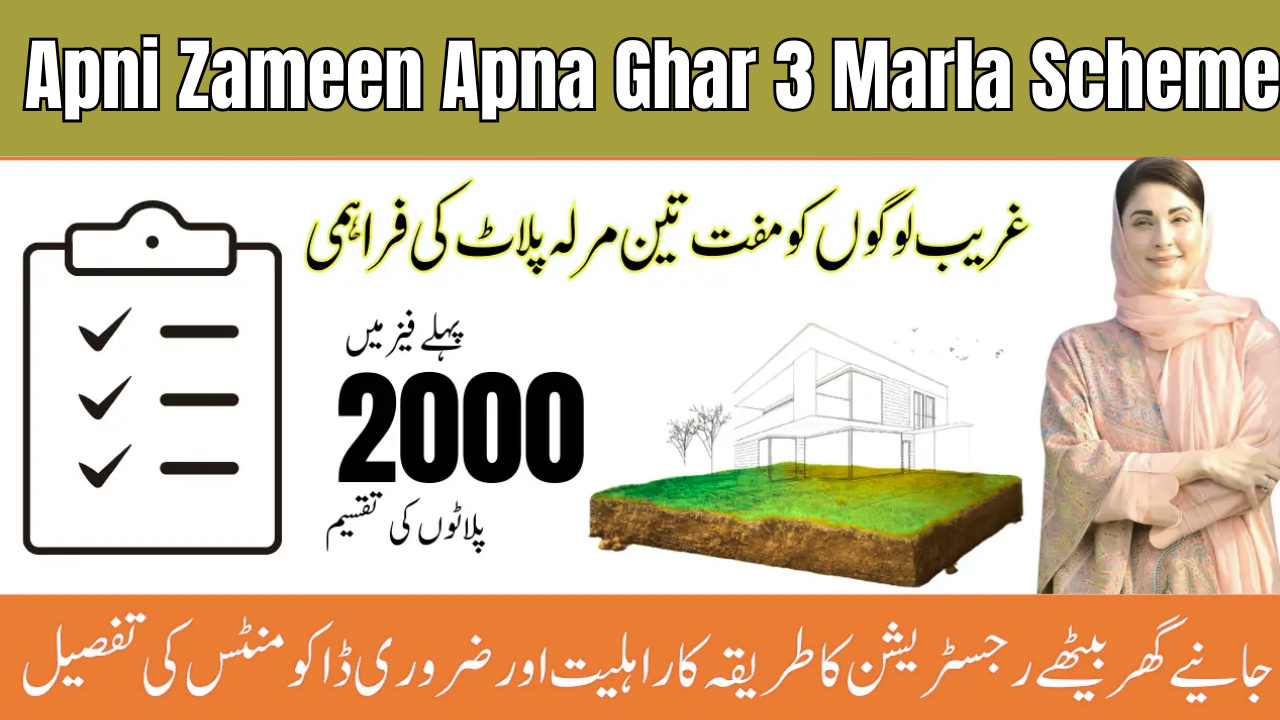 Apni Zameen Apna Ghar 3 Marla Scheme