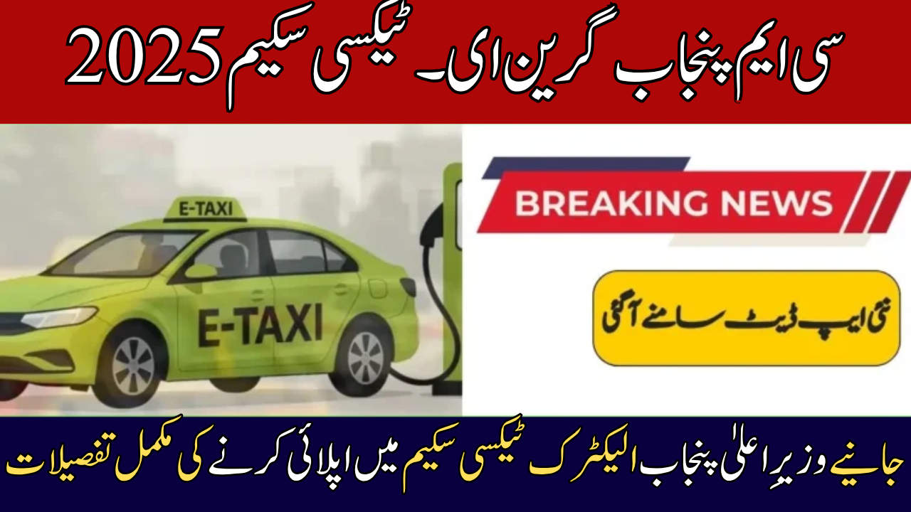 CM Punjab Green E-Taxi Scheme